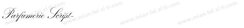 Parfumerie Script字体转换